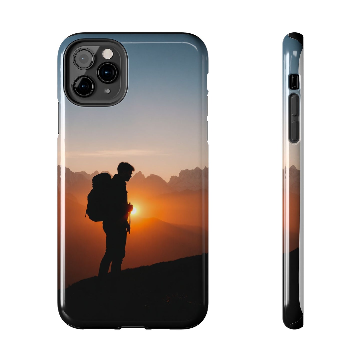 Explorer Adventure Sunset Mountain iPhone Case