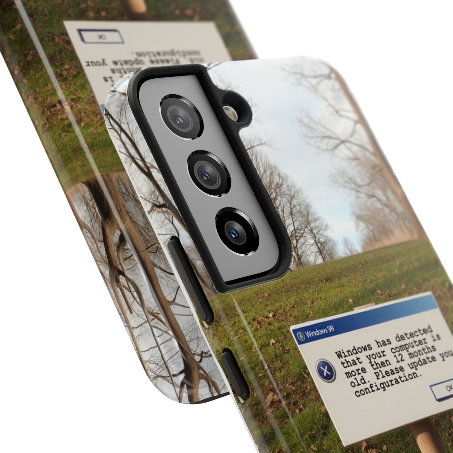 Durable Phone Case with Windows 98 Error Message Design - Perfect Gift for Tech Lovers