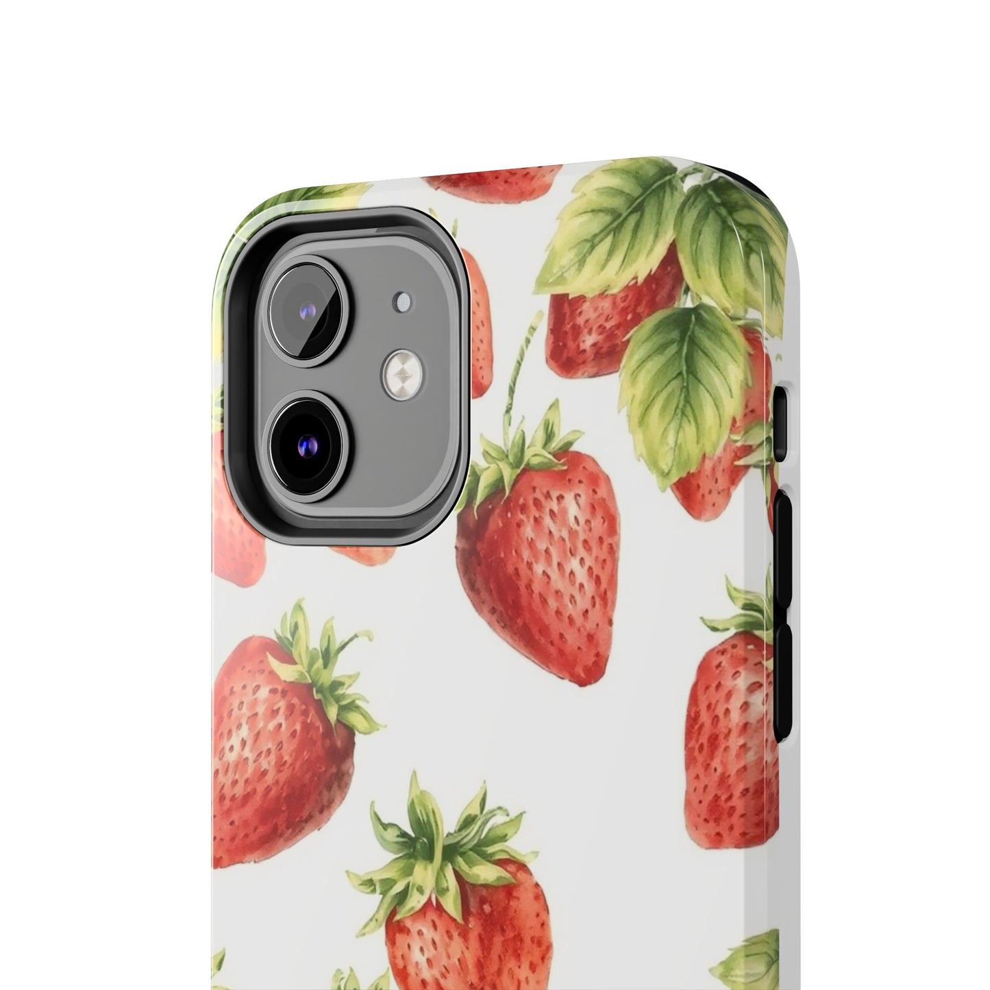 Strawberry Tough Phone Case - Durable Protection with a Fresh Design - for iPhone
