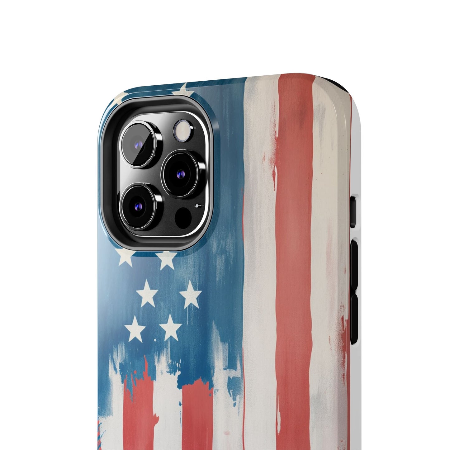 Patriotic Tough Phone Cases - Abstract USA Flag Design for Durable Protection - for iPhone