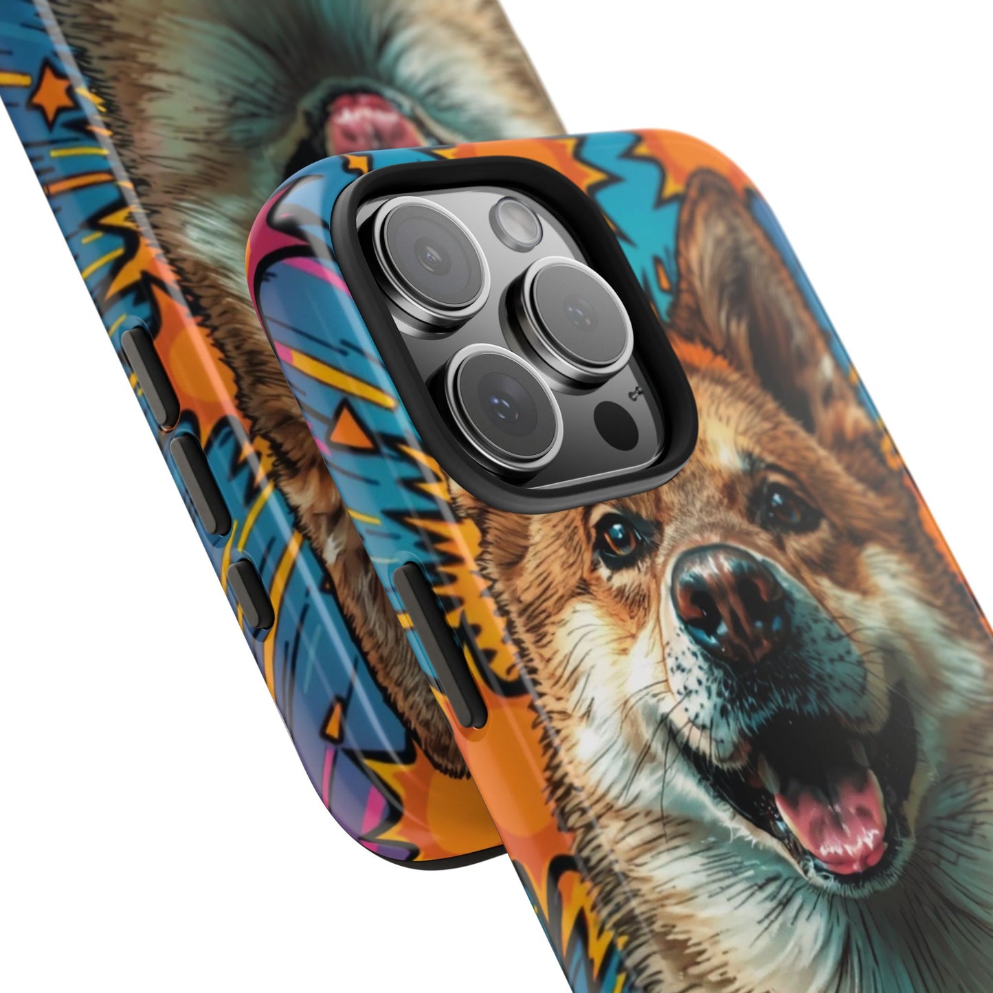 Vibrant Corgi Tough Phone Case - Fun Design for Pet Lovers