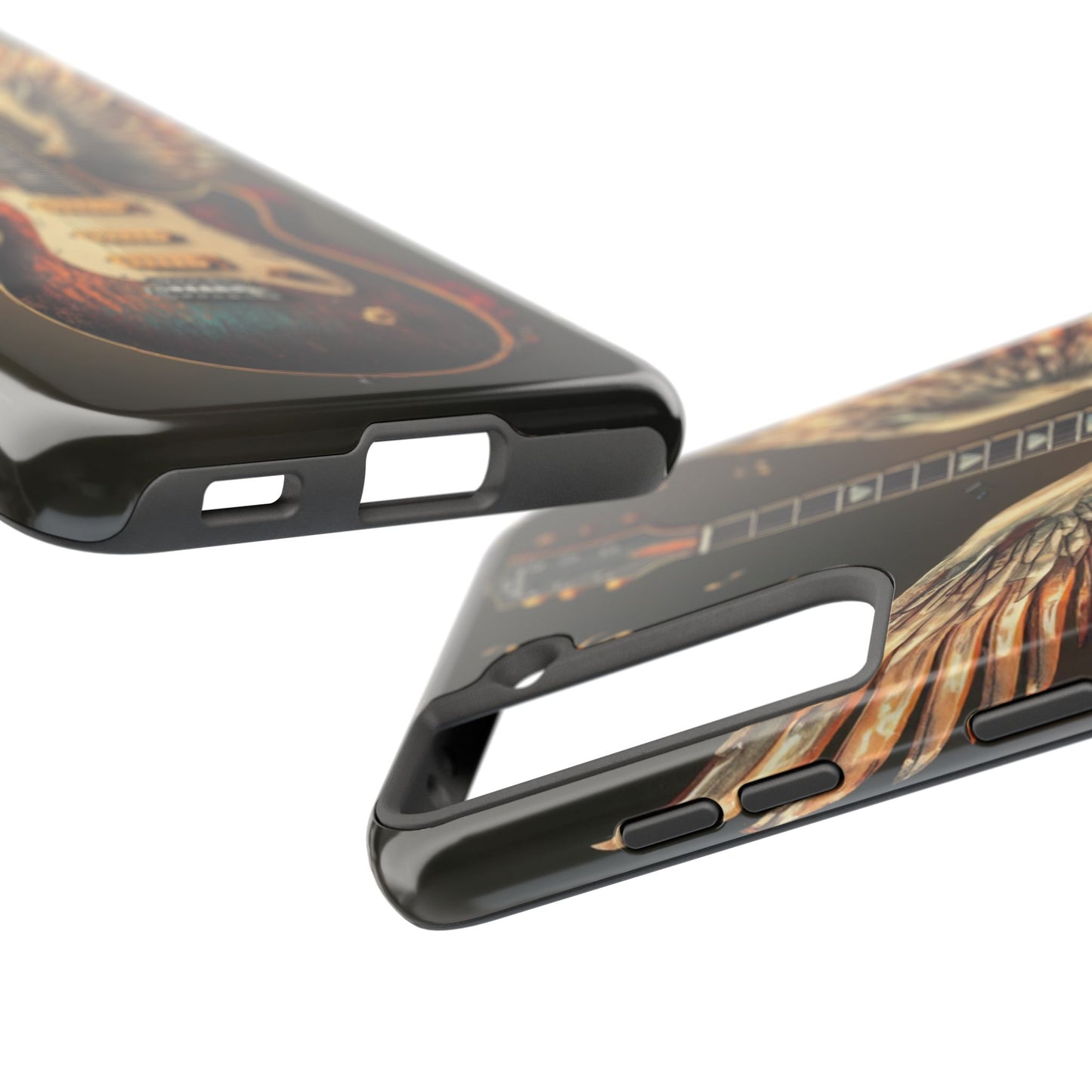Inspirational Guitar Wing Phone Case - Tough Protection for Music Lovers