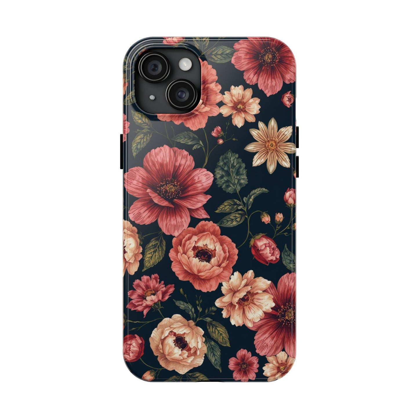 Spring Power! Floral Tough Phone Case - Durable Protection with Elegant Flower Design - for iPhone
