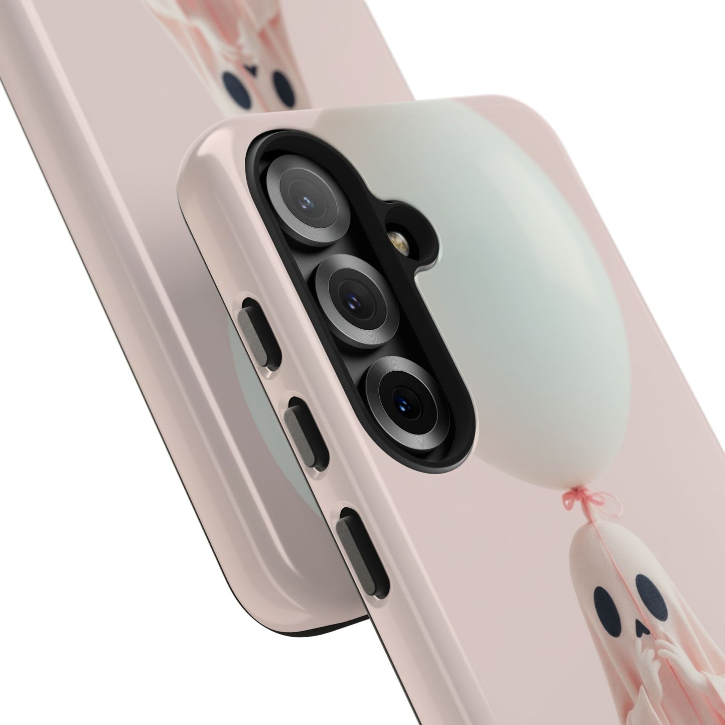 Cute Ghost Phone Case with Balloon - Tough Protection for Spooky Vibes