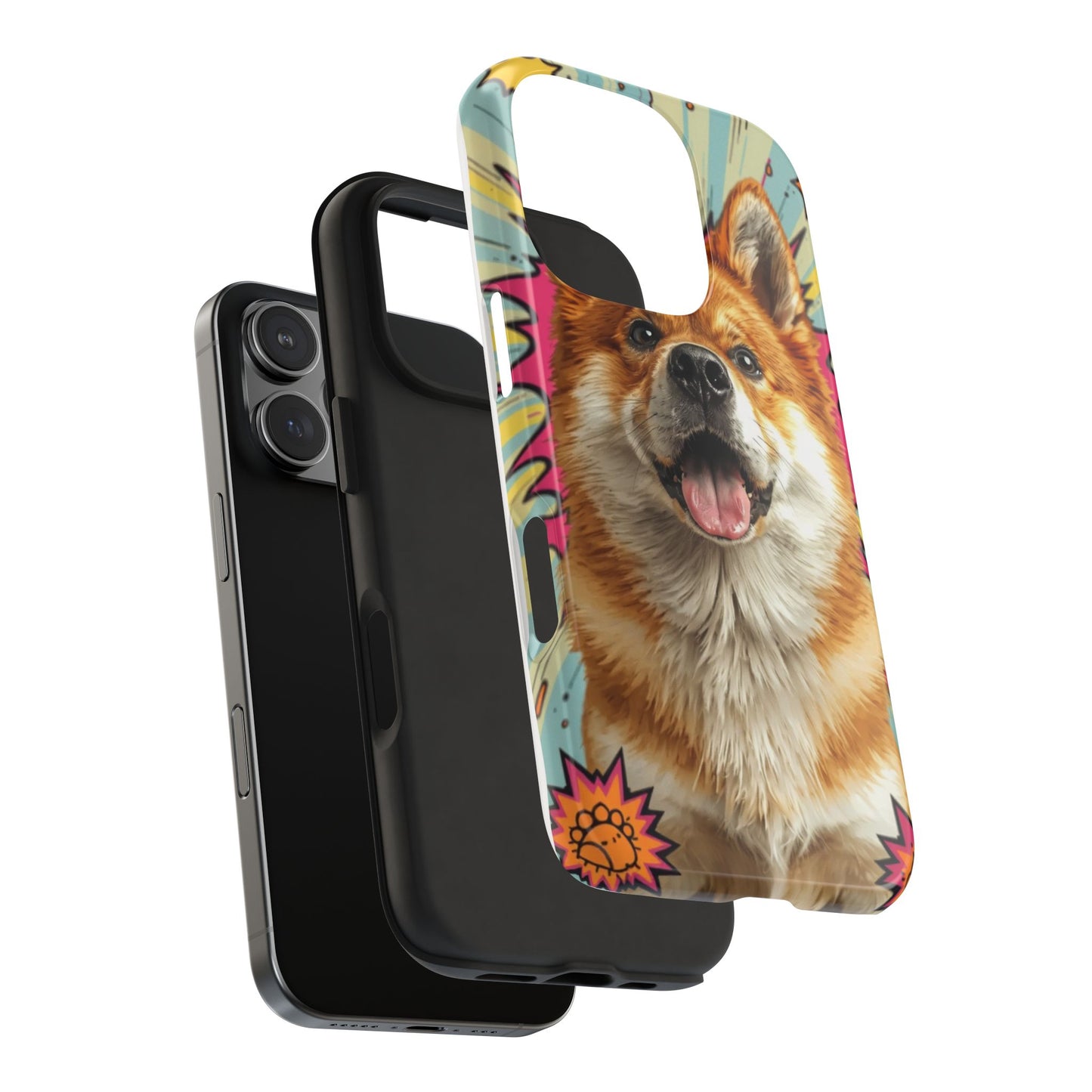 Playful Dog Tough Phone Case - Durable & Stylish Pet Lover Gift