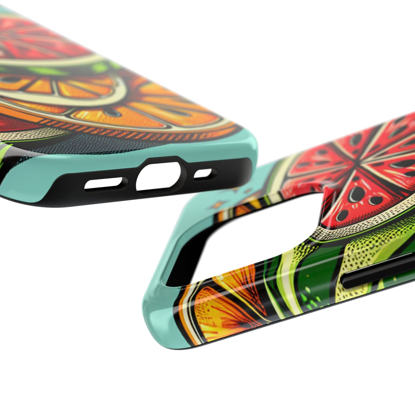 Vibrant Citrus Tough Phone Case - Fruit Slice Design - for iPhone