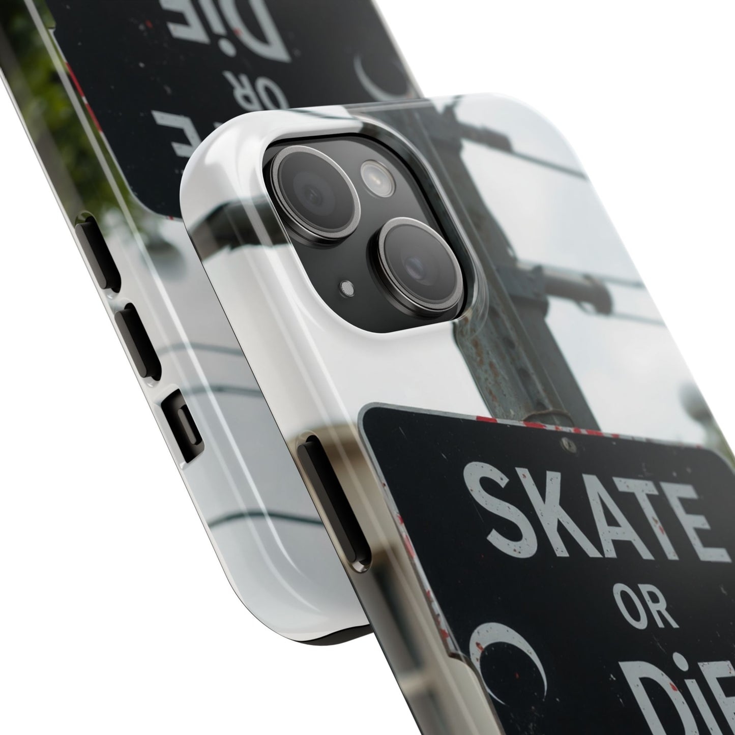 Black Sign Skate or Die Design - Tough Phone Case for iPhone