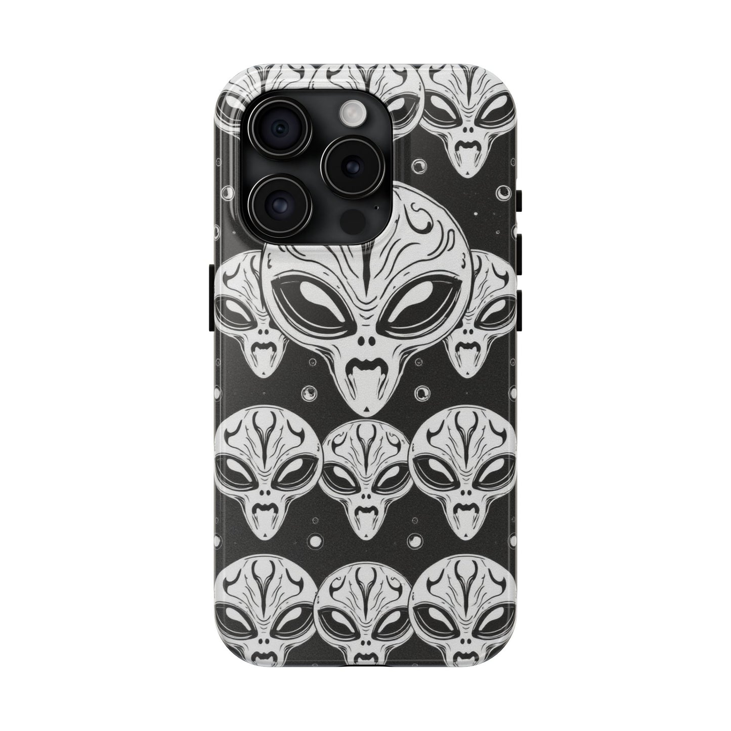 Alien Pattern Tough Phone Case - Durable Protection with Out-of-This-World Design