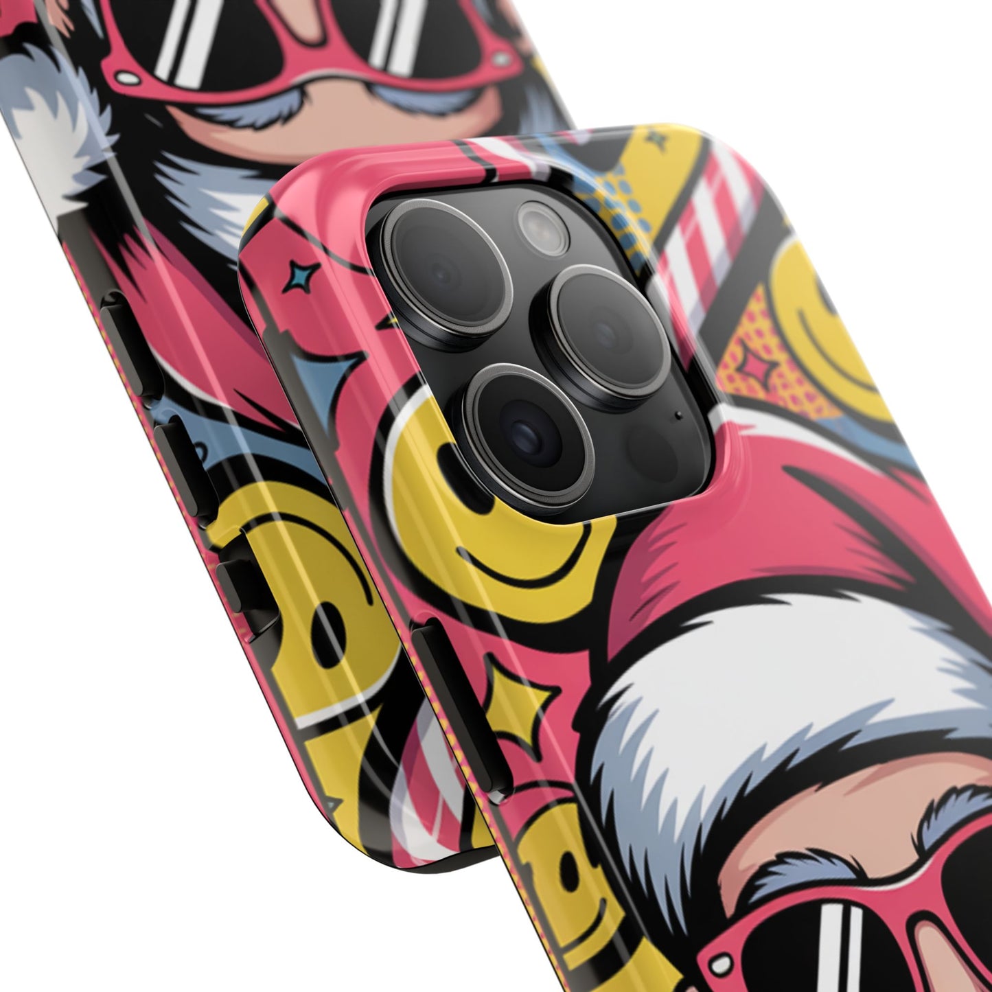 Pop Art Santa Sunglasses Tough Phone Case for Holiday Vibes
