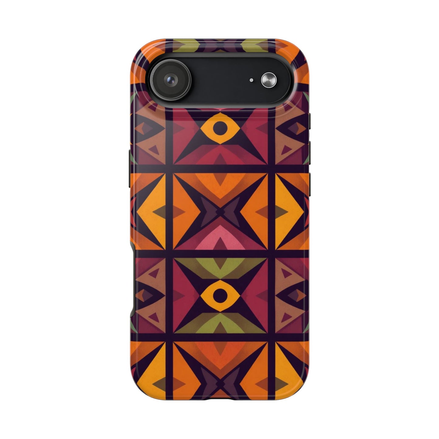 Vibrant Tribal Geometric Tough Phone Case - Colorful Protection for Your iPhone