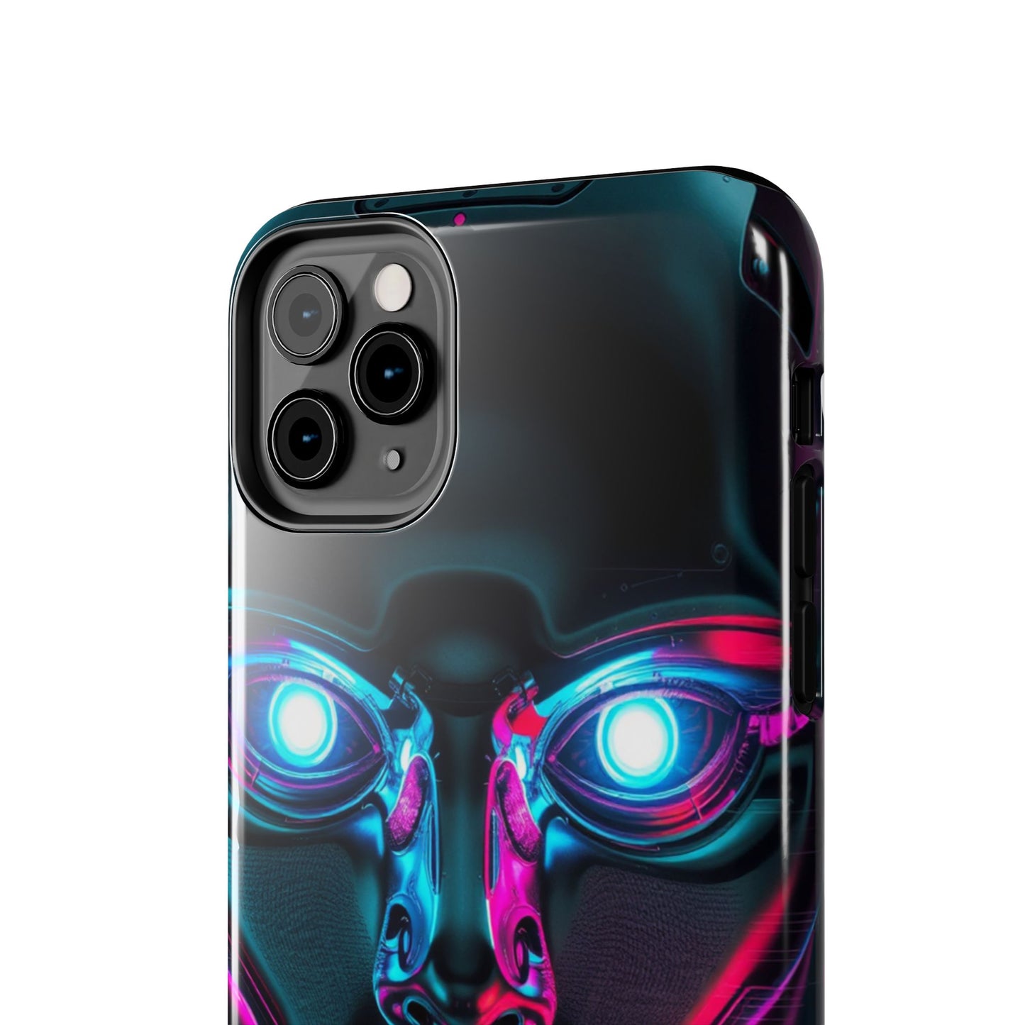 Futuristic Phone Case, Tough Phone Cover, Cyberpunk Style, Robot Design, Gift for Tech Lovers, Unique Phone Accessories