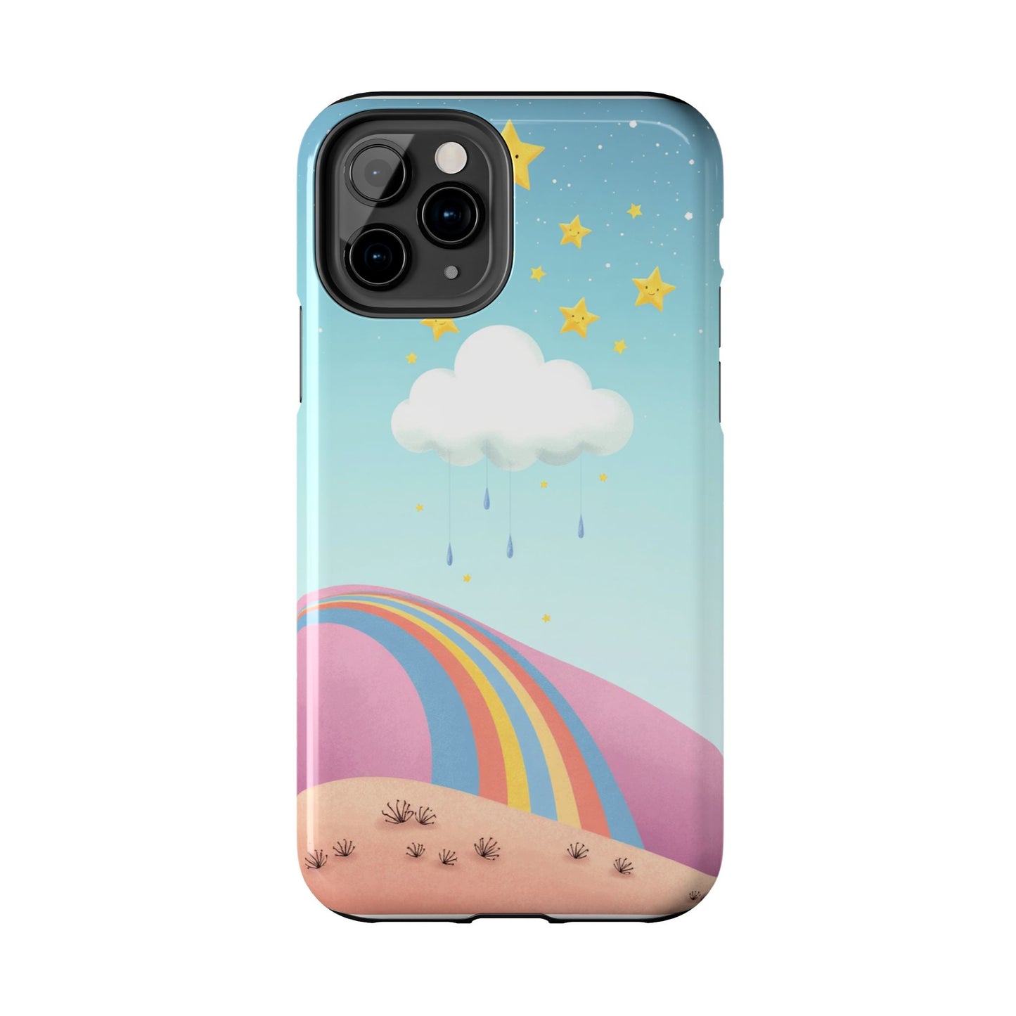 Colorful Rainbow Phone Case - Durable Tough Design for Adventurers