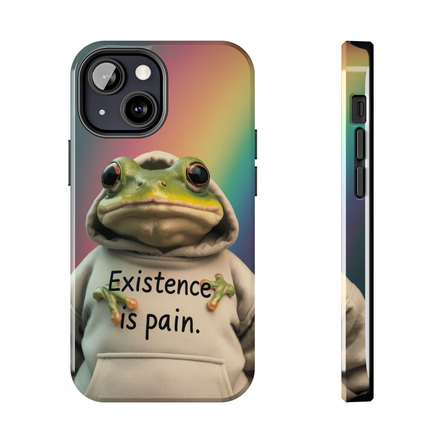 Existence is Pain Frog Phone Case - Tough & Stylish
