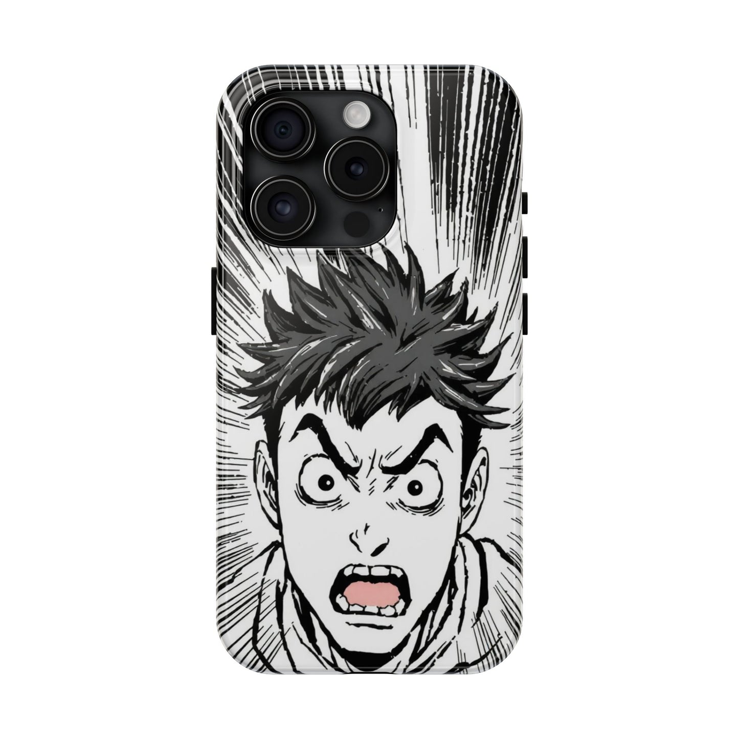 Intense Graphic Phone Case - Tough Design for Anime Fans