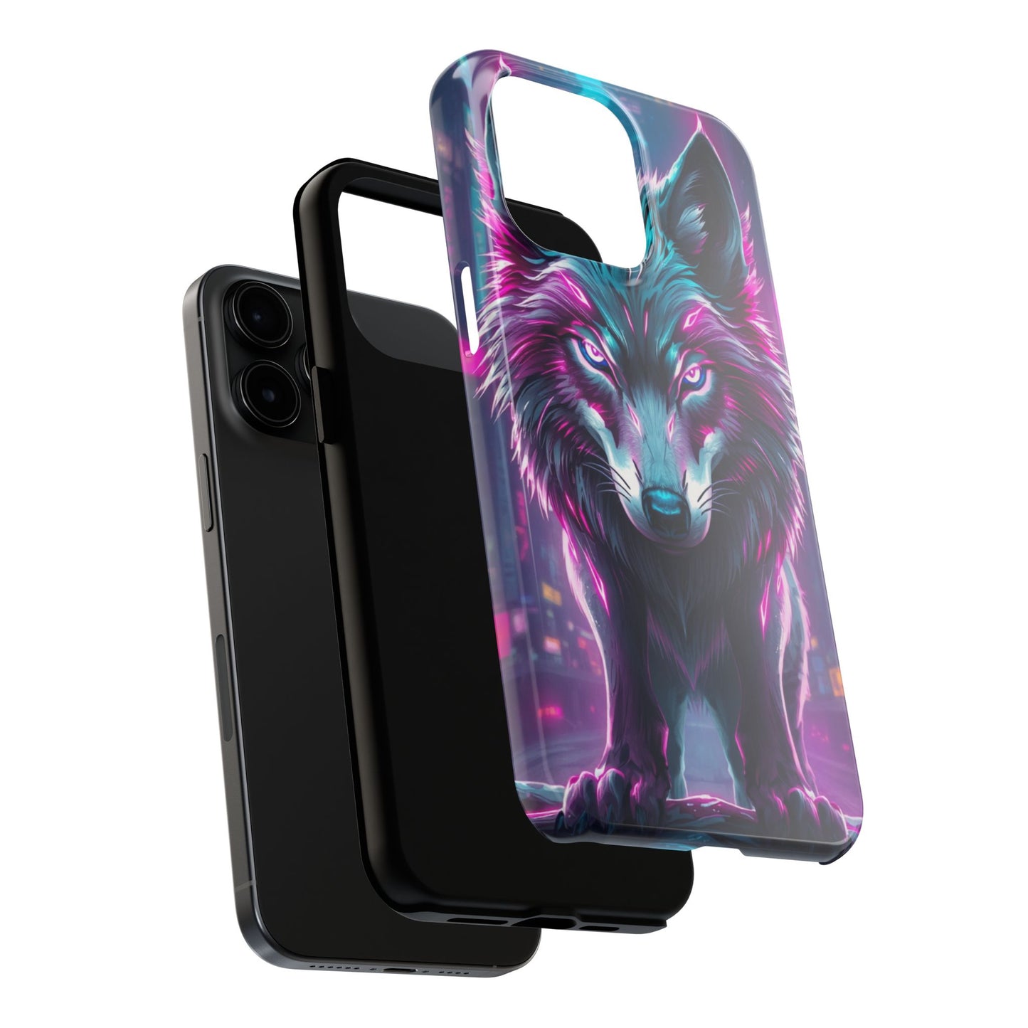 Fierce Wolf Phone Case - Tough & Vibrant Design for Animal Lovers