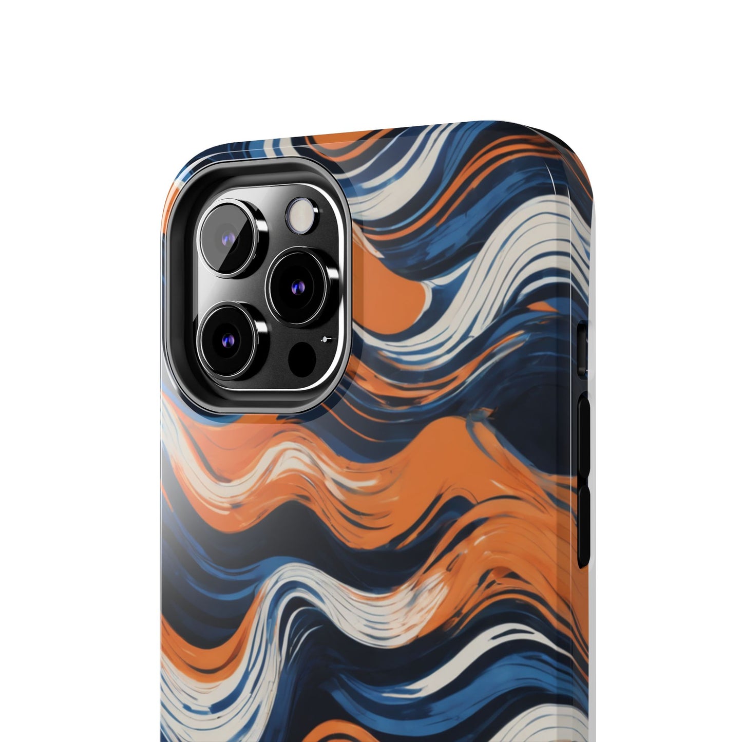 Wave Pattern Tough Phone Case - Stylish and Durable for Modern Lifestyle - for iPhone