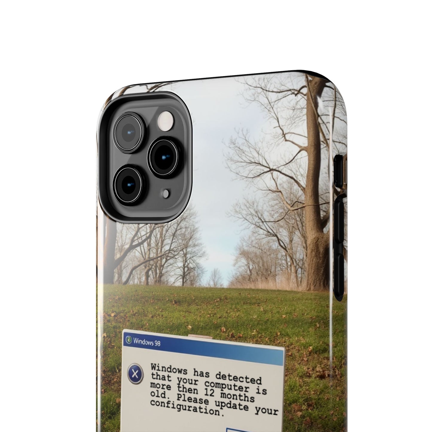 Durable Phone Case with Windows 98 Error Message Design - Perfect Gift for Tech Lovers