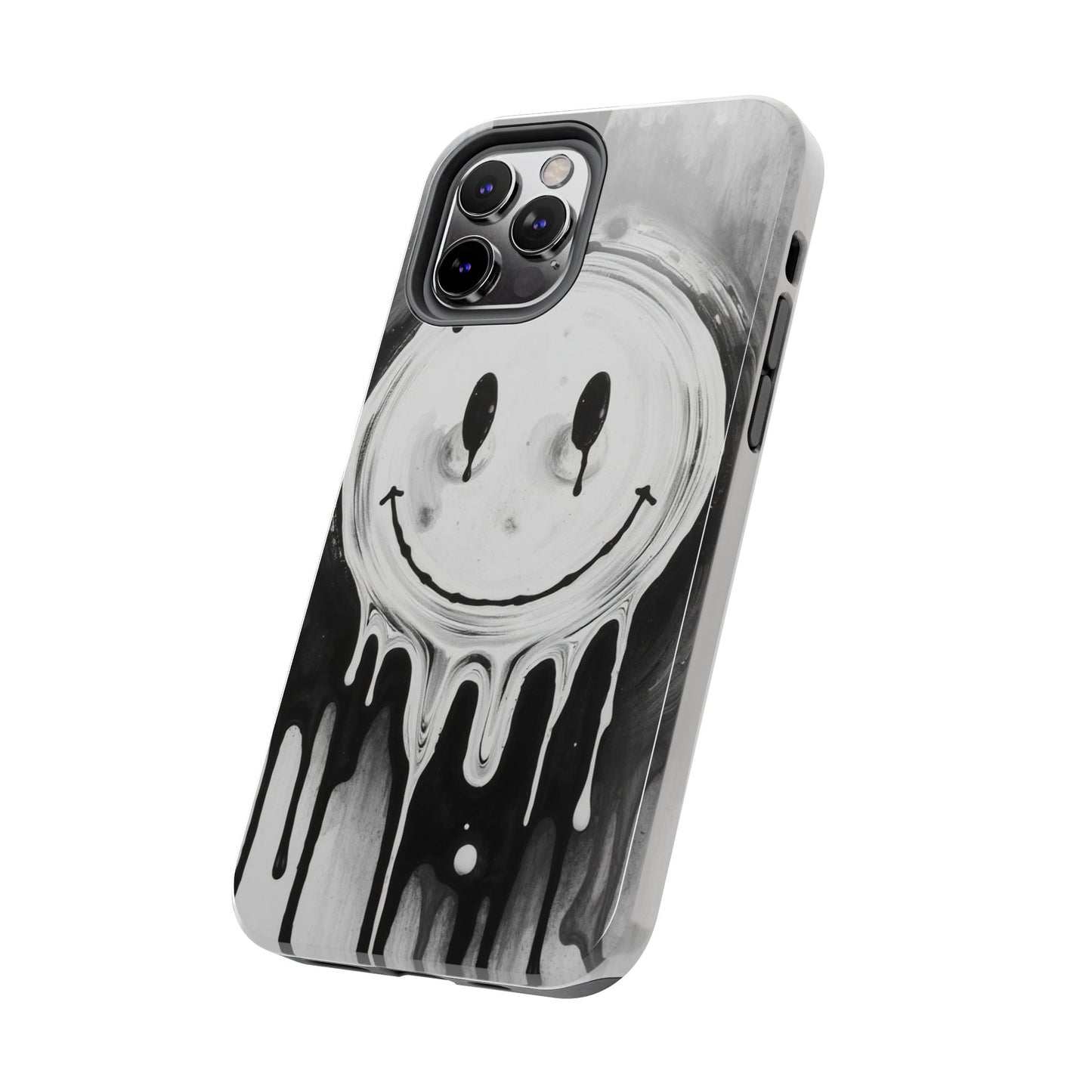 Dripping Smiley Tough Phone Case - Stylish & Durable Protection
