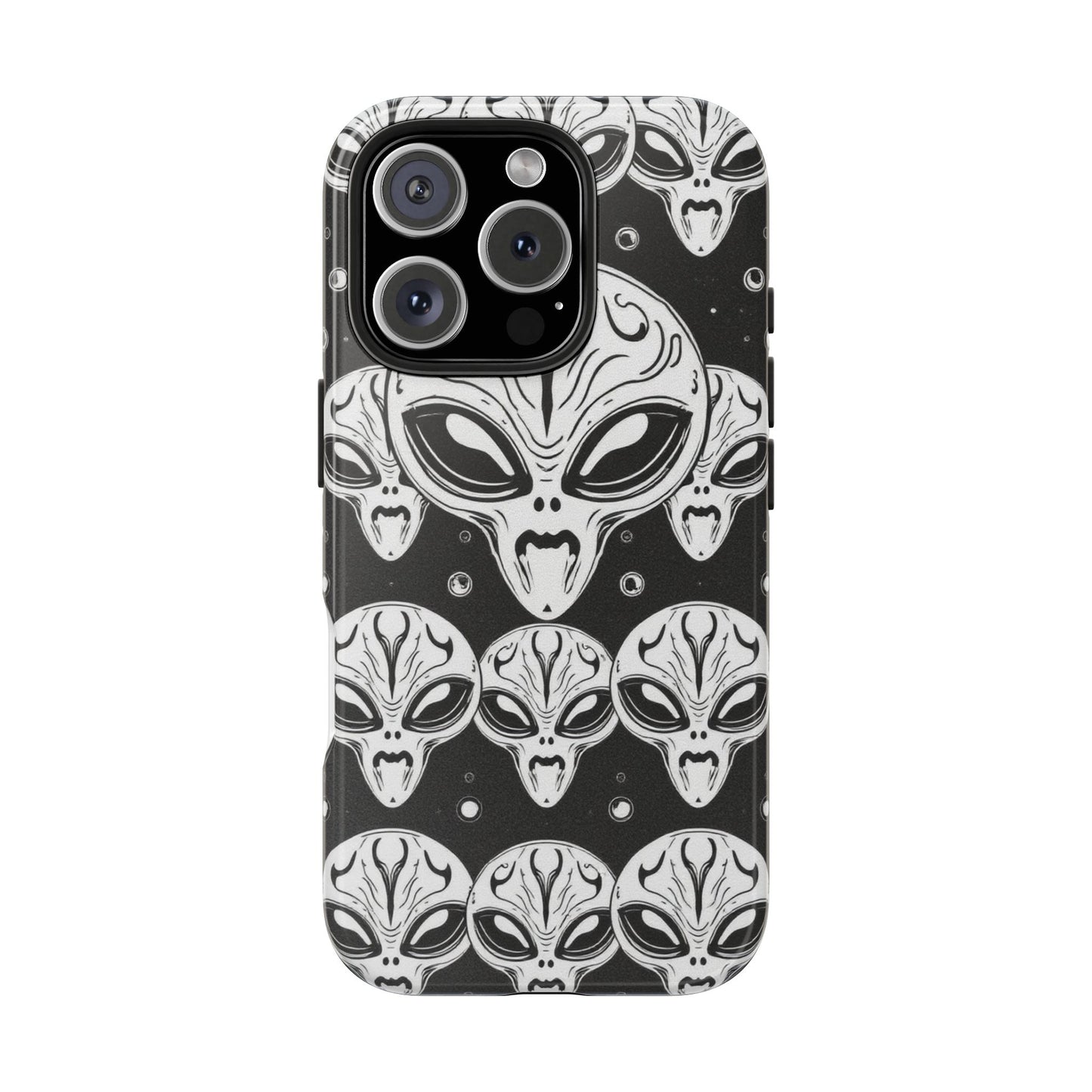 Alien Pattern Tough Phone Case - Durable Protection with Out-of-This-World Design