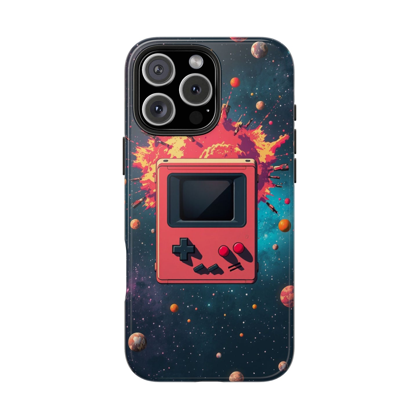 Retro Gaming Tough Phone Case - Space Adventure Design