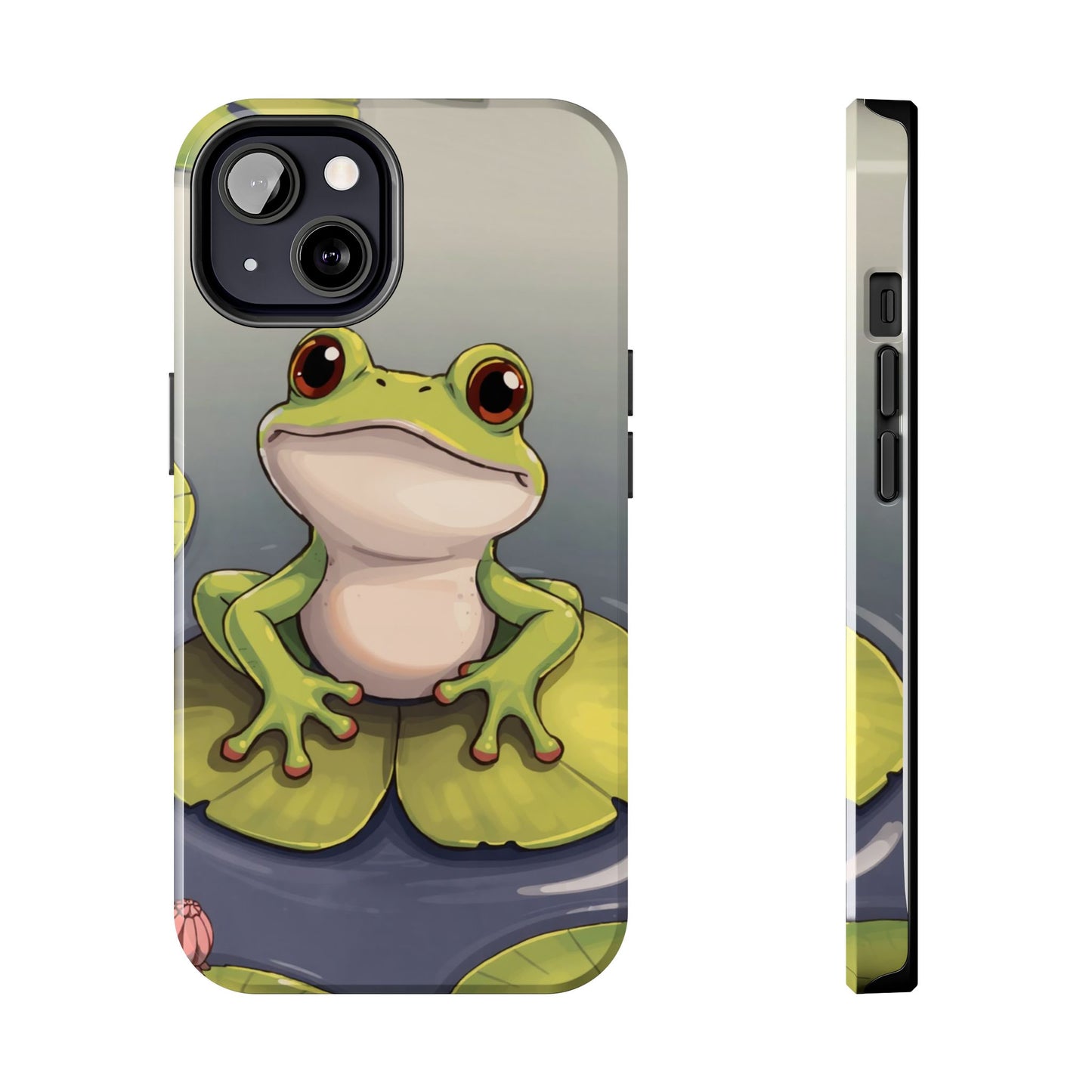 Cute Frog Tough Phone Case - Durable Protection with Nature Vibe