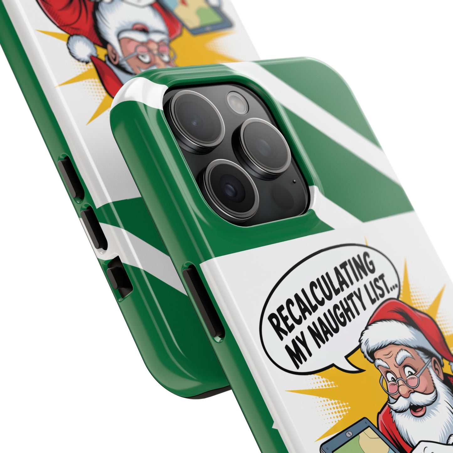Santa Naughty List Phone Case - Tough & Fun Holiday Protection