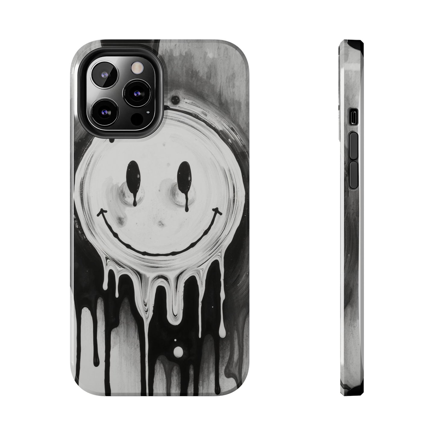 Dripping Smiley Tough Phone Case - Stylish & Durable Protection