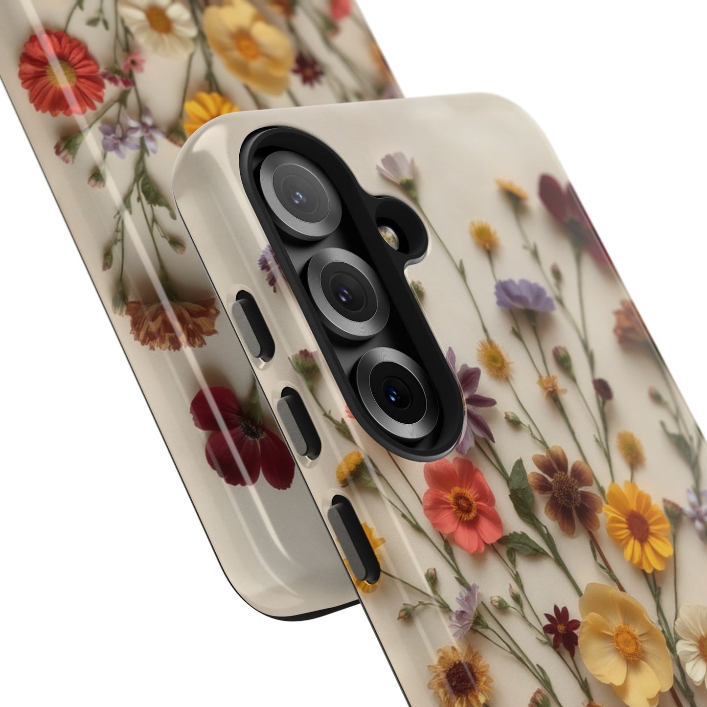 Floral Tough Phone Case - Durable Protection with Nature-Inspired Design