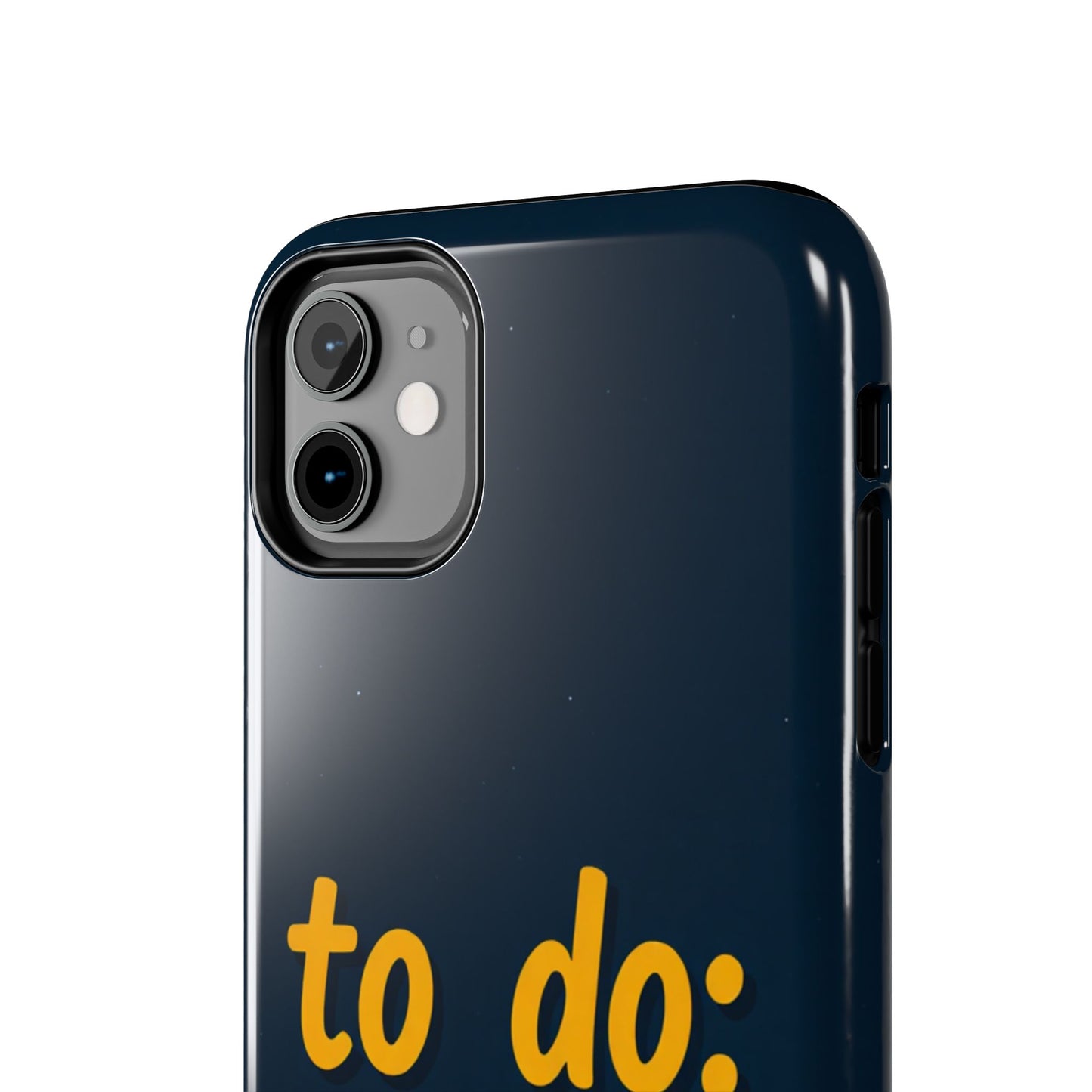 Funny Tough Phone Case - To Do: Nothing | Unique Gift for College Students, Lazy Days, Relaxation Motivation, Minimalist Phone Cover