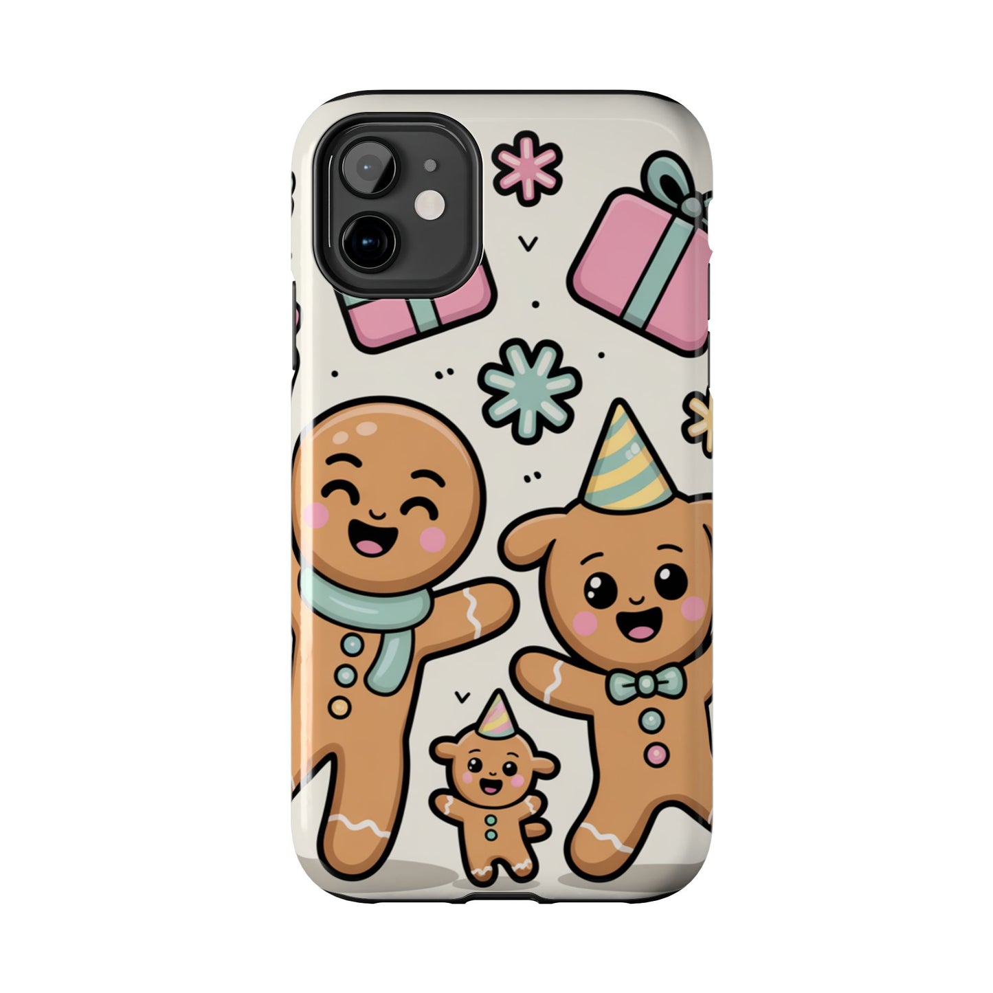 Gingerbread Family Dancing Holiday Phone Case