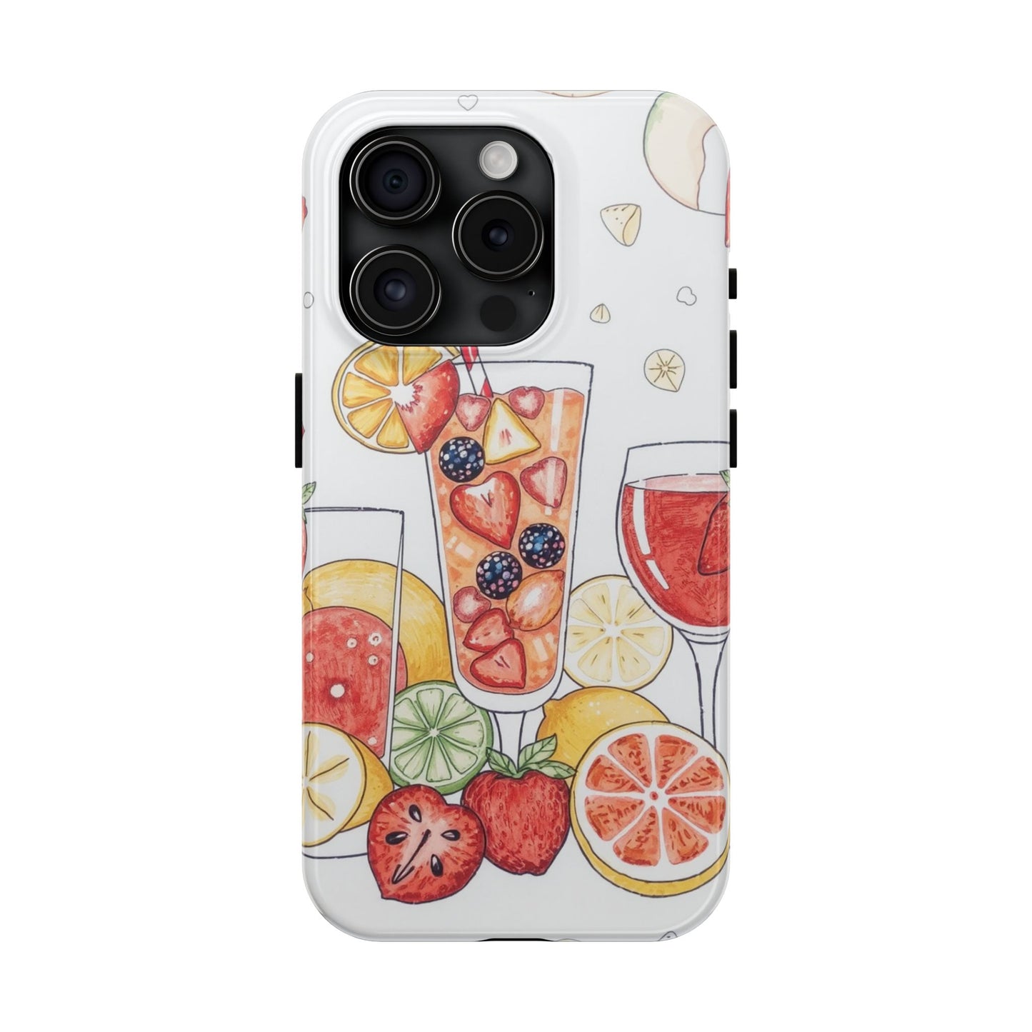 Colorful Fruit Cocktail Tough Phone Case - Perfect for Summer Vibes