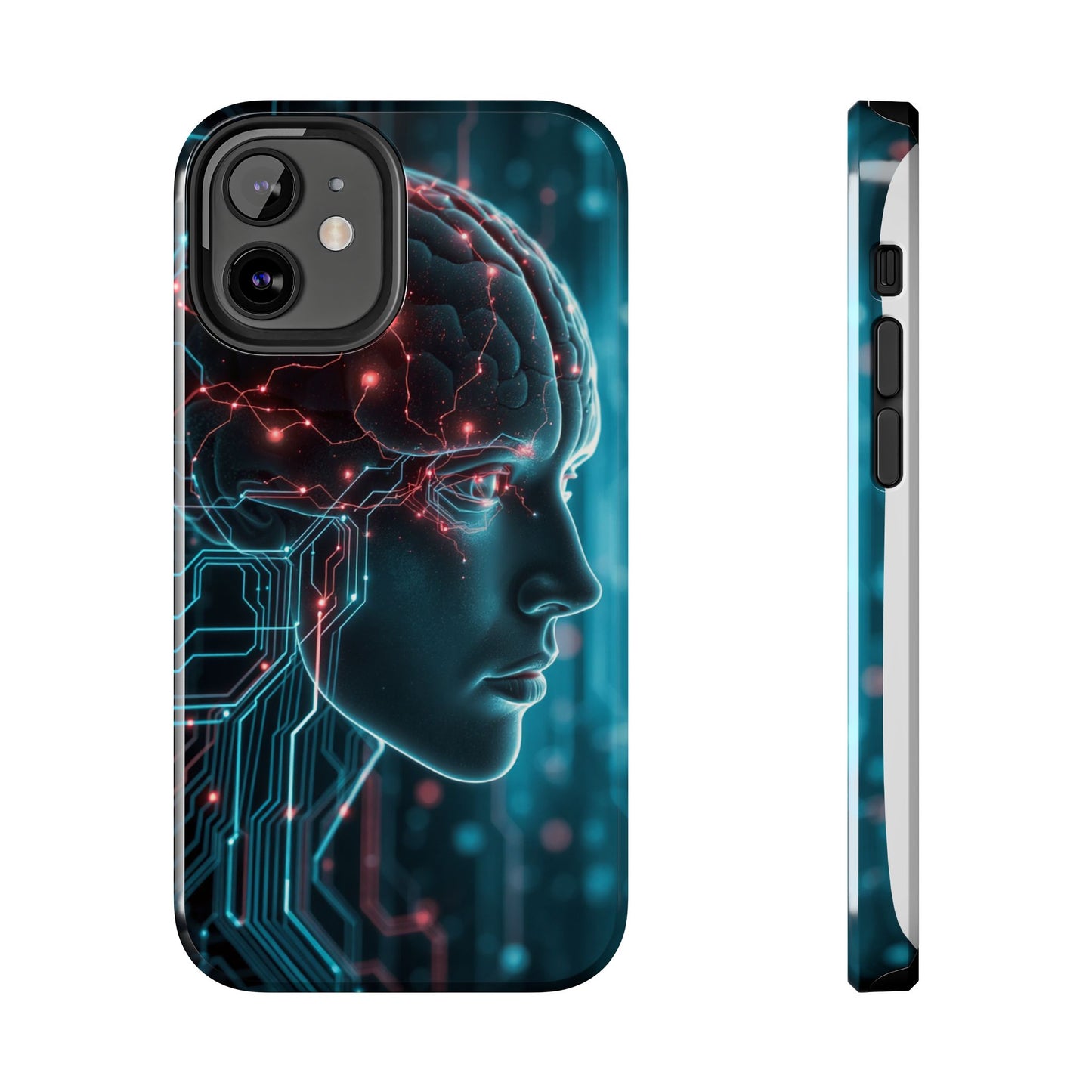 Futuristic Brain Design Tough Phone Case
