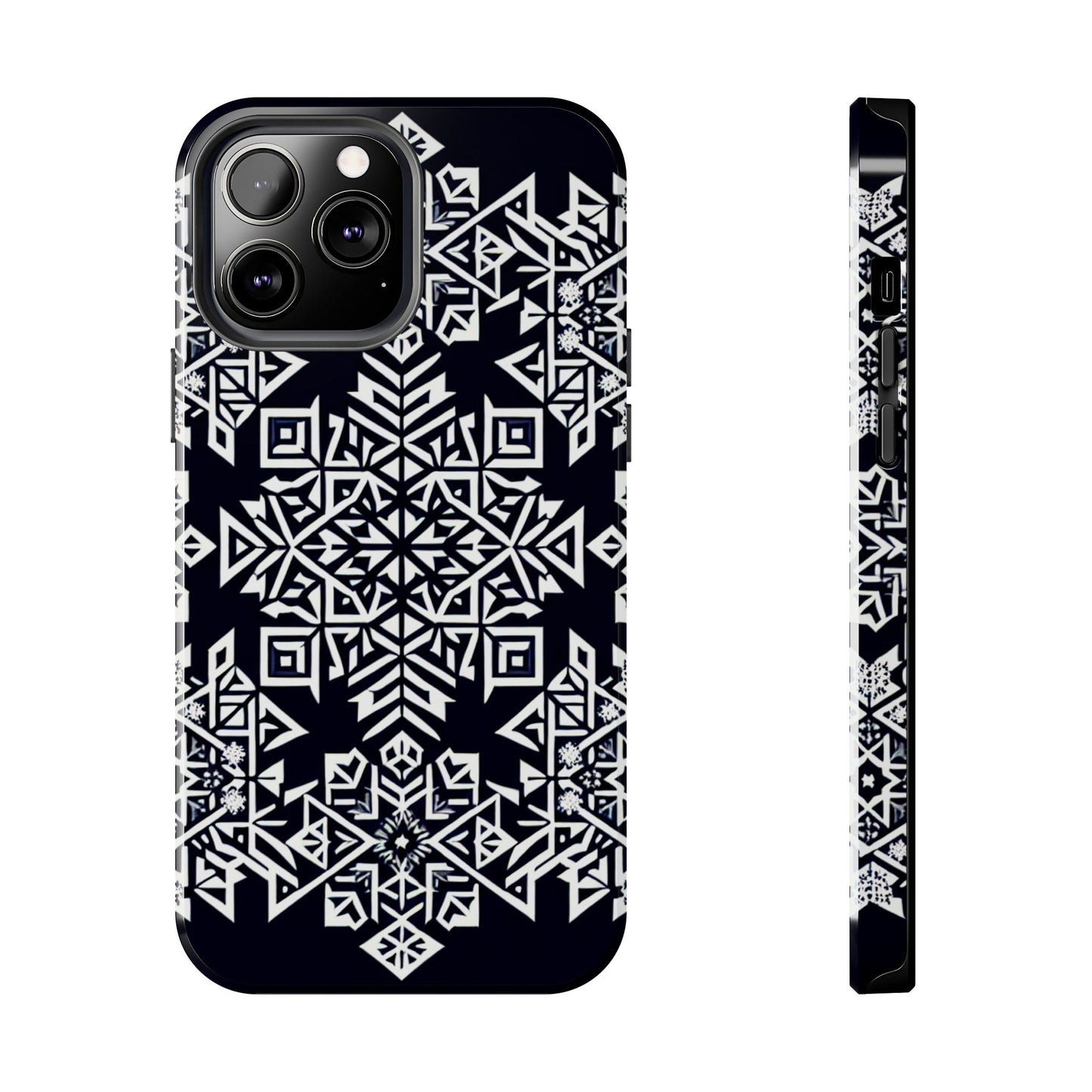 Winter Wonderland Tough Phone Case - Digital Snowflake - for iPhone