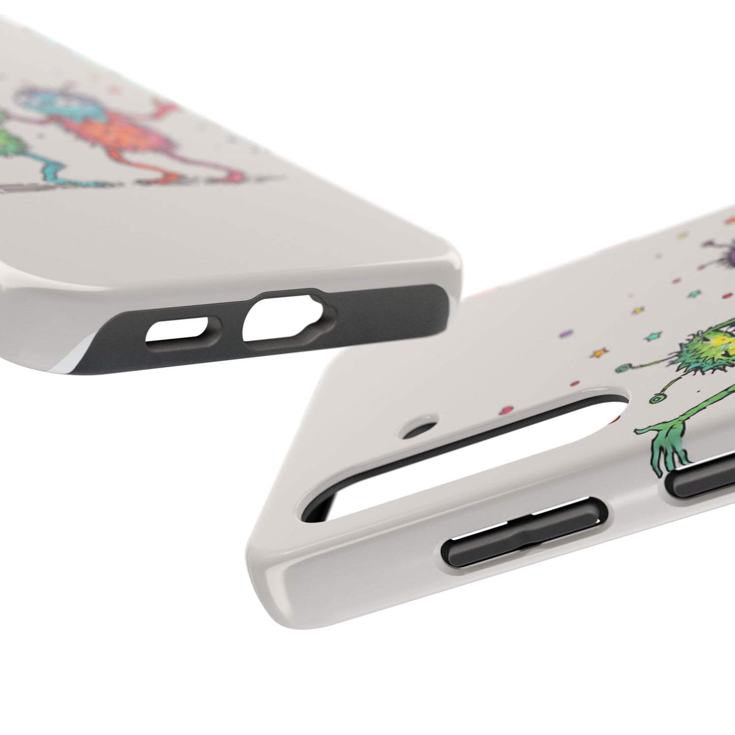 Colorful Monster Tough Phone Case - Fun and Playful Design