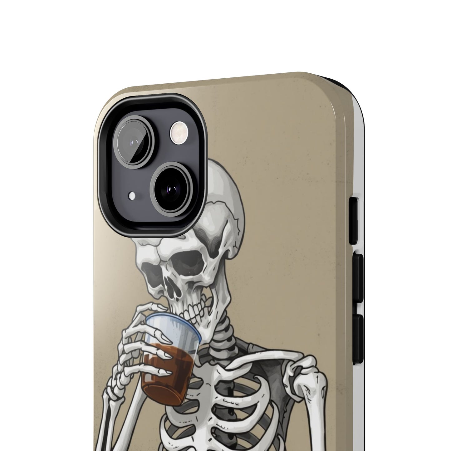 Funny Skeleton Phone Case - 'Same Soul, Different Day' Tough Cover