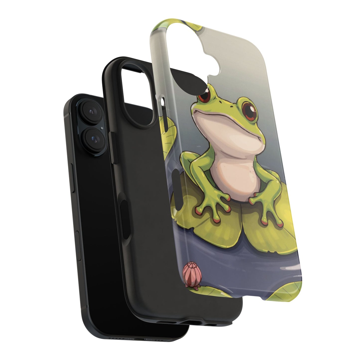 Cute Frog Tough Phone Case - Durable Protection with Nature Vibe