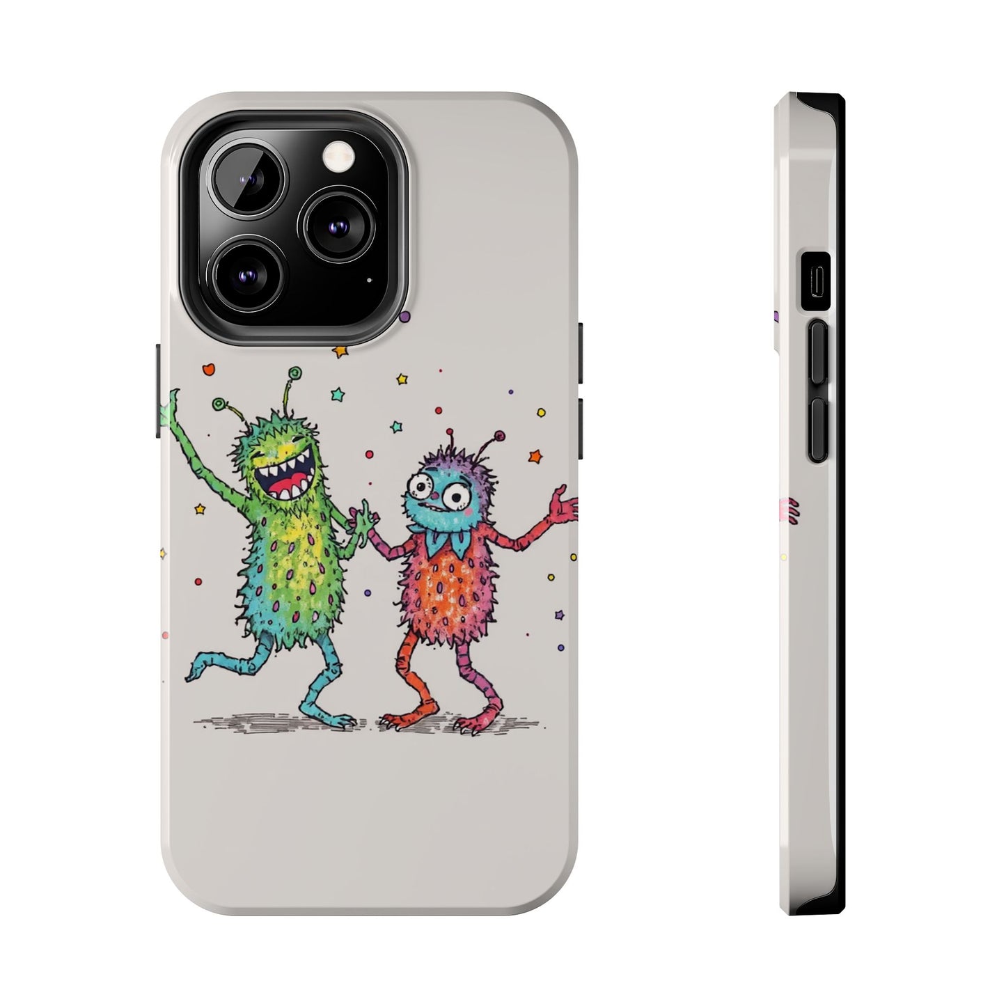 Colorful Monster Tough Phone Case - Fun and Playful Design