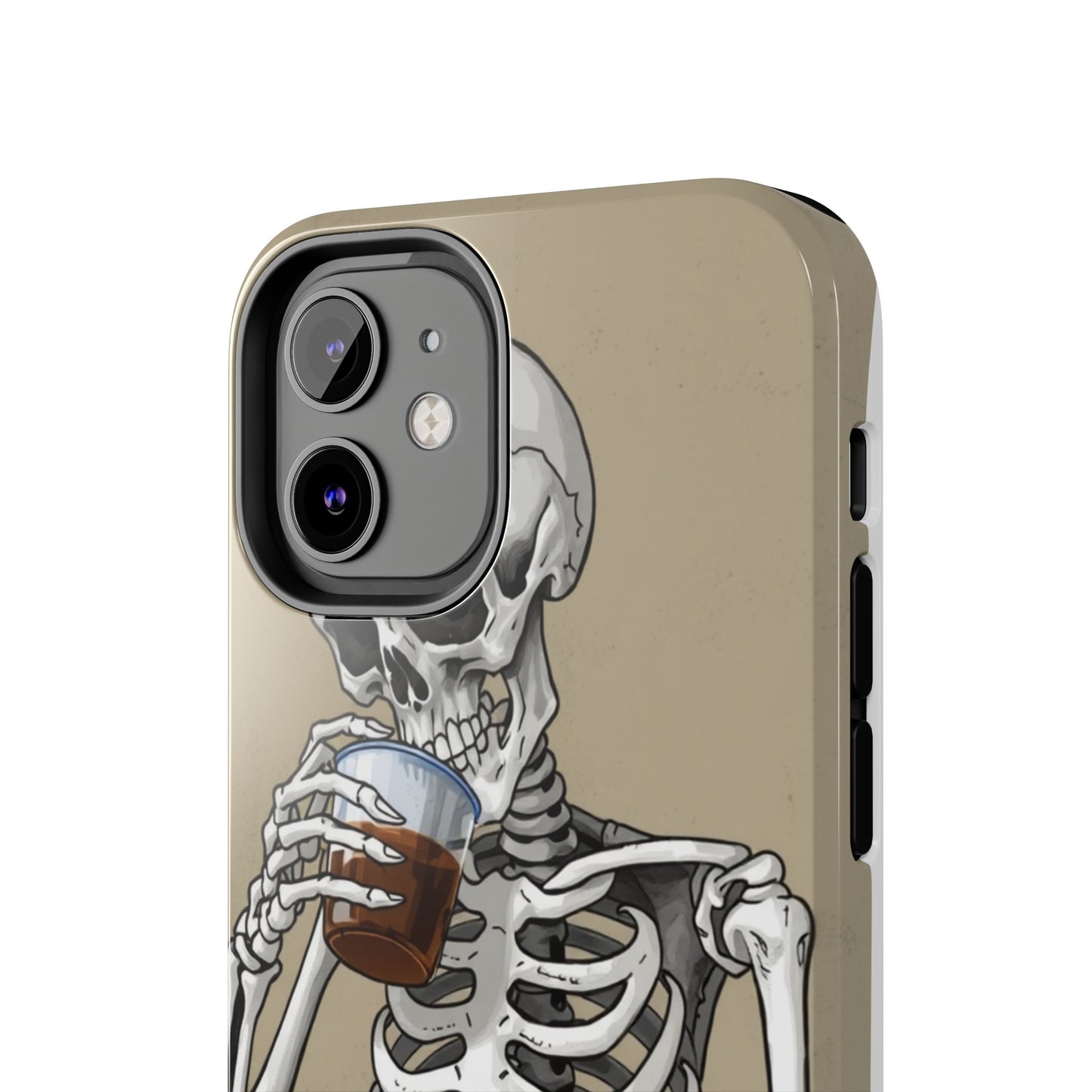 Funny Skeleton Phone Case - 'Same Soul, Different Day' Tough Cover