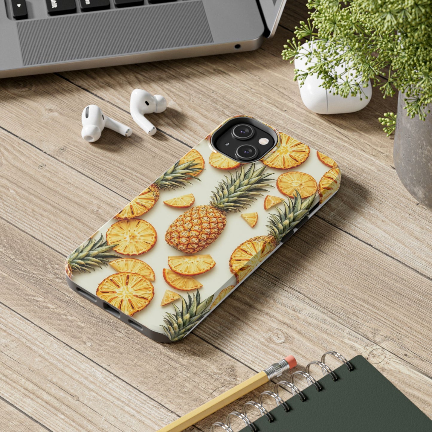 Tropical Pineapple Phone Case - Tough Phone Protector for Summer Vibes