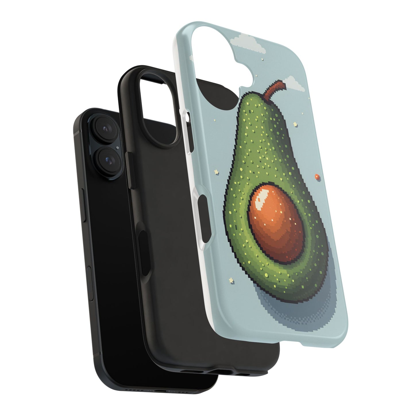 Pixel Avocado Tough Phone Case - Perfect for Foodies & Nature Lovers - for iPhone