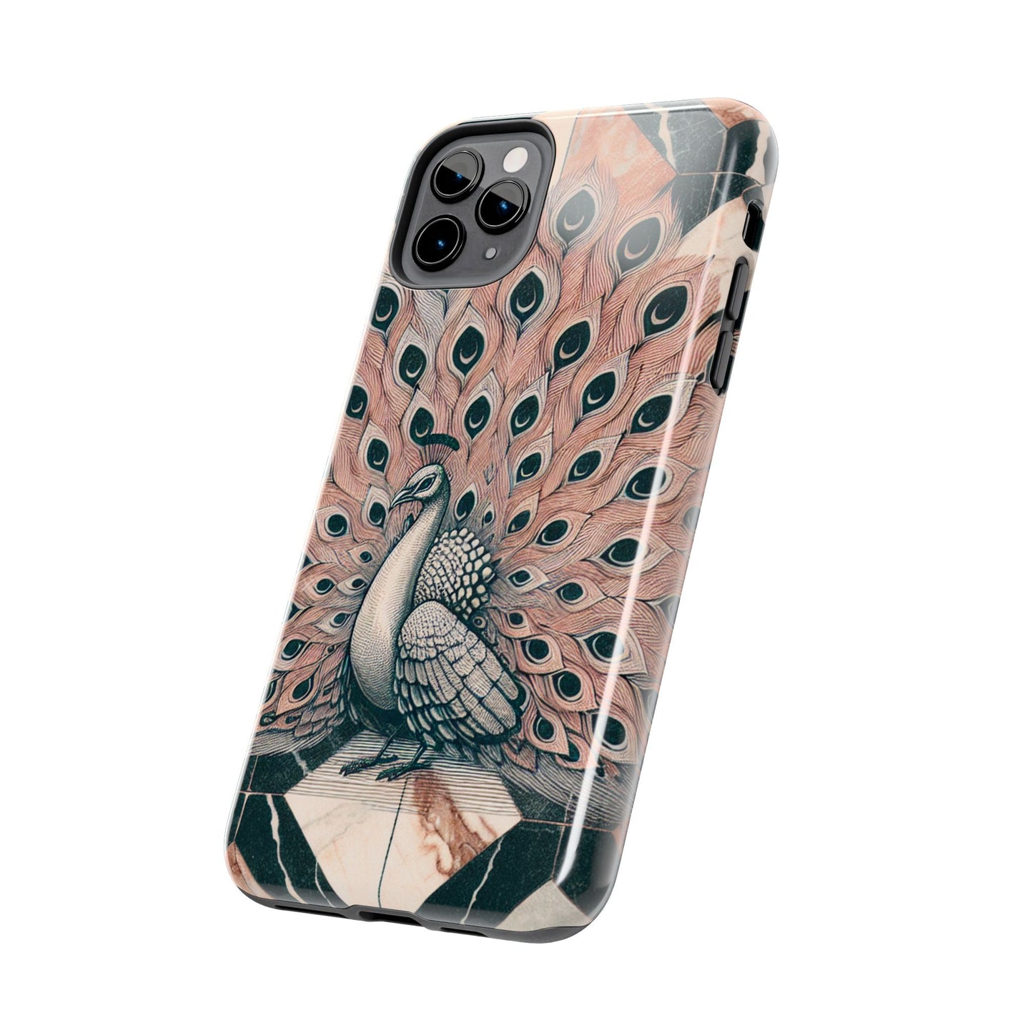 Peacock Tough Phone Case | Stylish & Durable Artwork - for iPhone