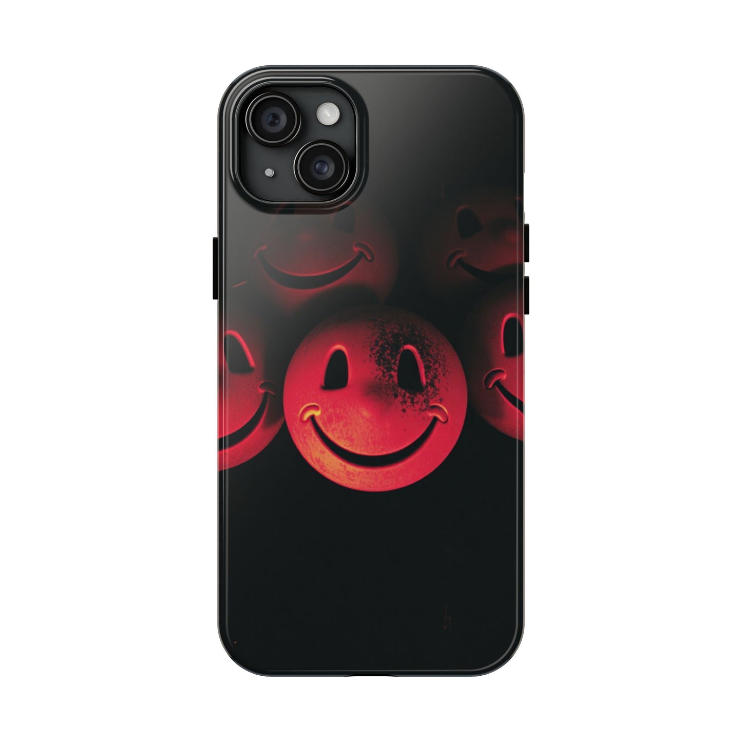 Smiley Face Tough Phone Case - Durable Protection with Fun Design