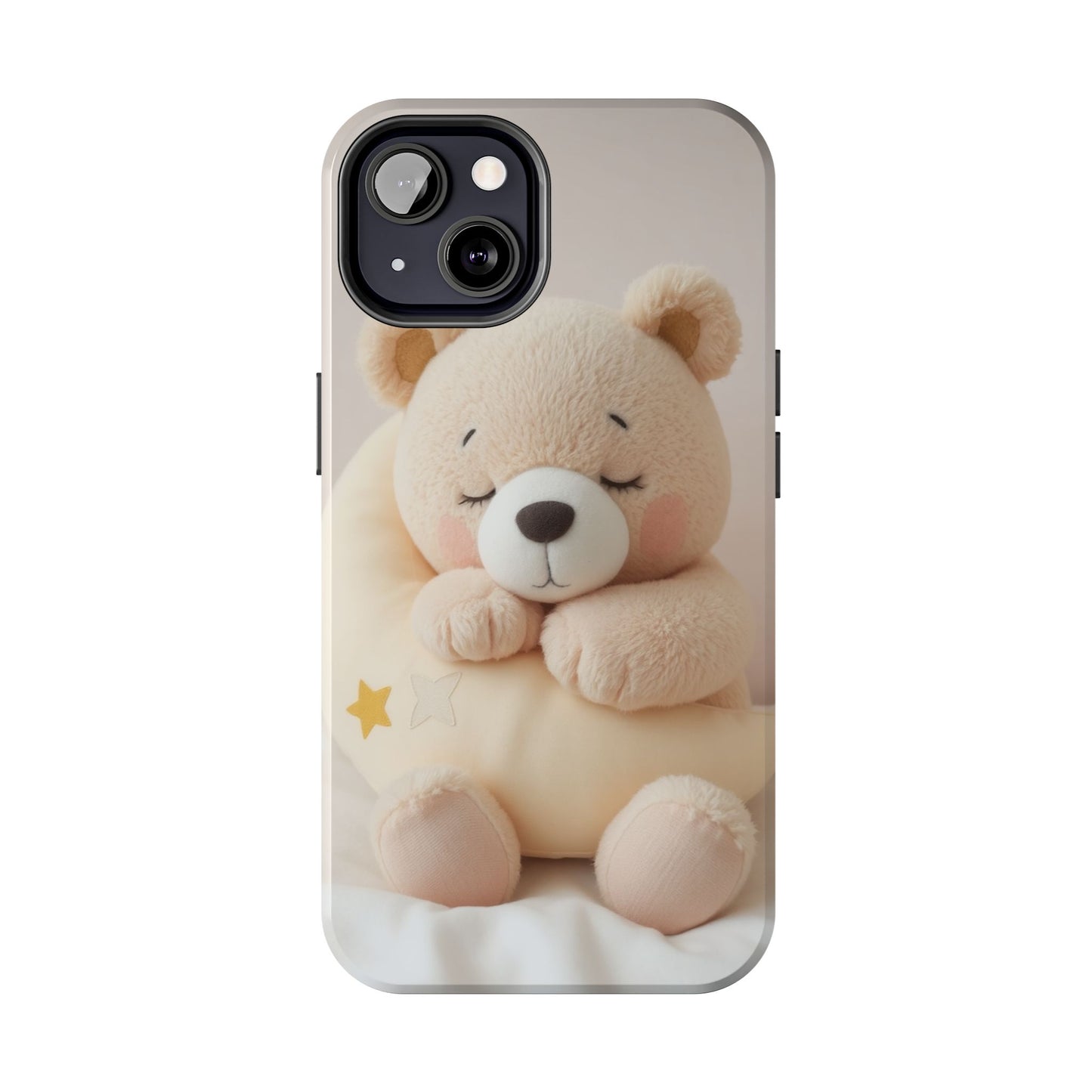 Cute Bear Tough Phone Case - Adorable Baby Animal Design for Kids & Adults