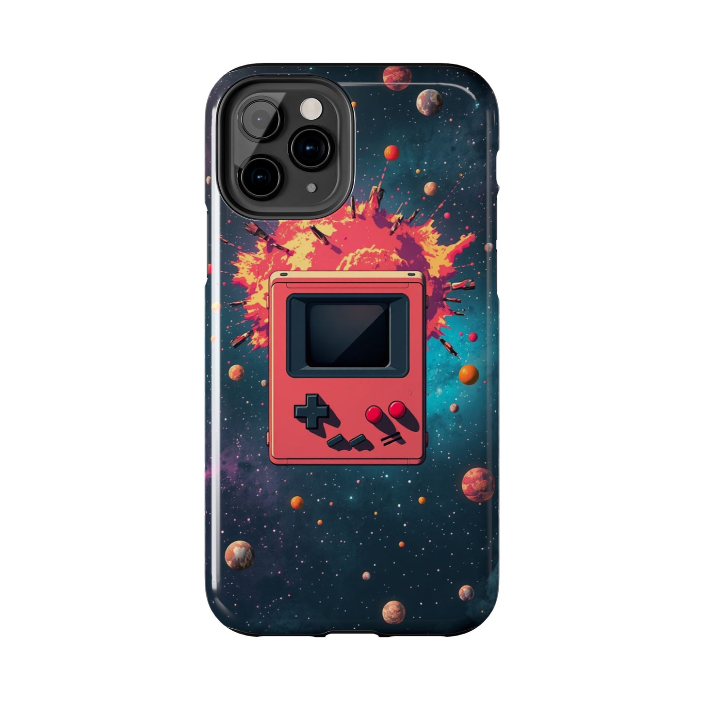 Retro Gaming Tough Phone Case - Space Adventure Design