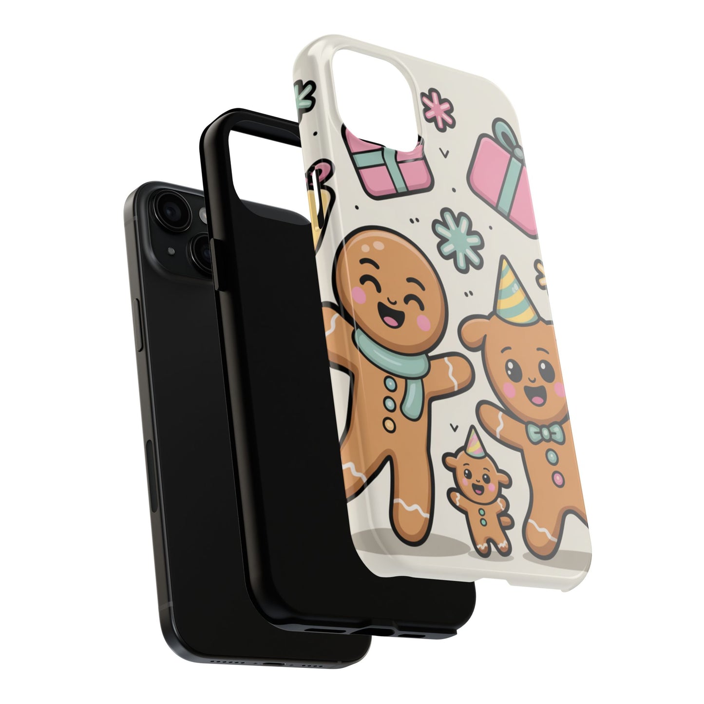 Gingerbread Family Dancing Holiday Phone Case
