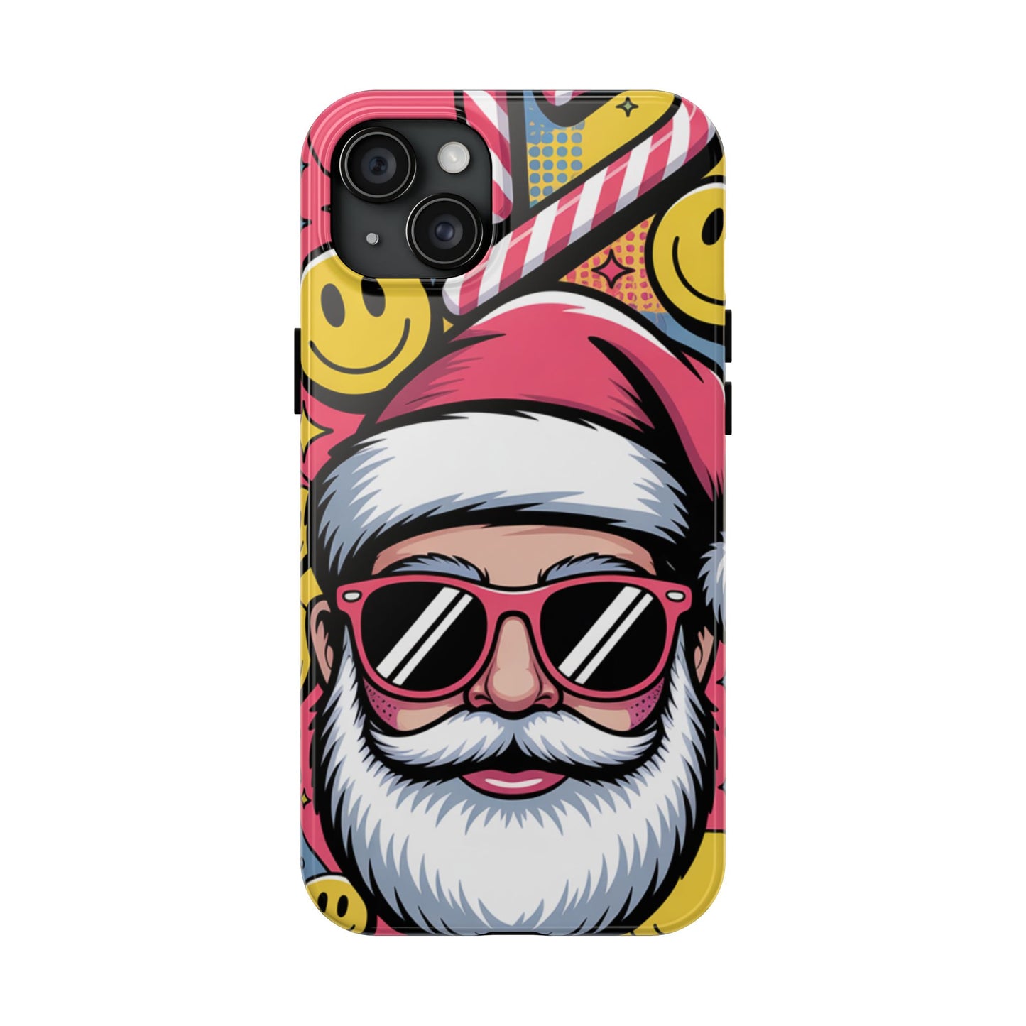 Pop Art Santa Sunglasses Tough Phone Case for Holiday Vibes