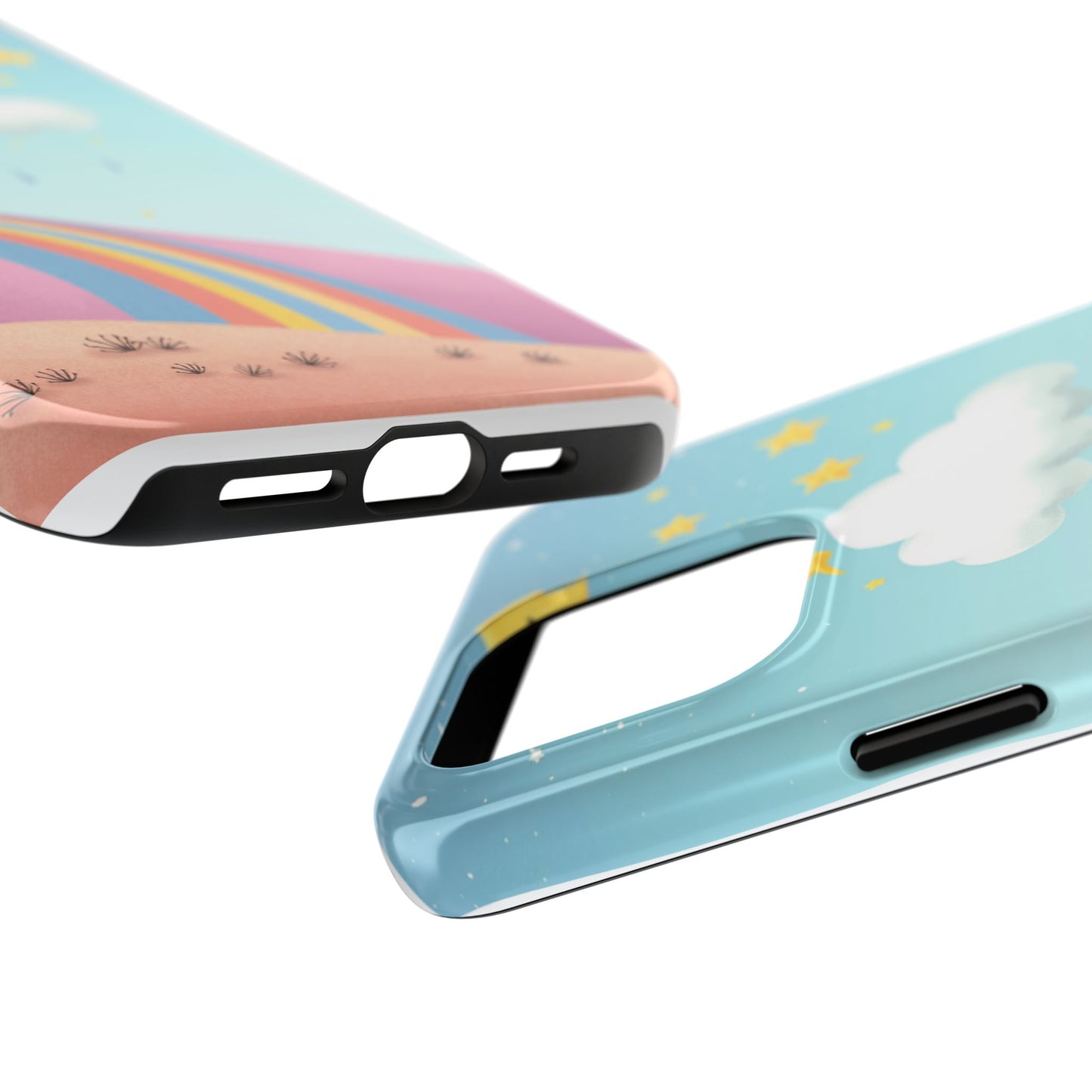 Colorful Rainbow Phone Case - Durable Tough Design for Adventurers