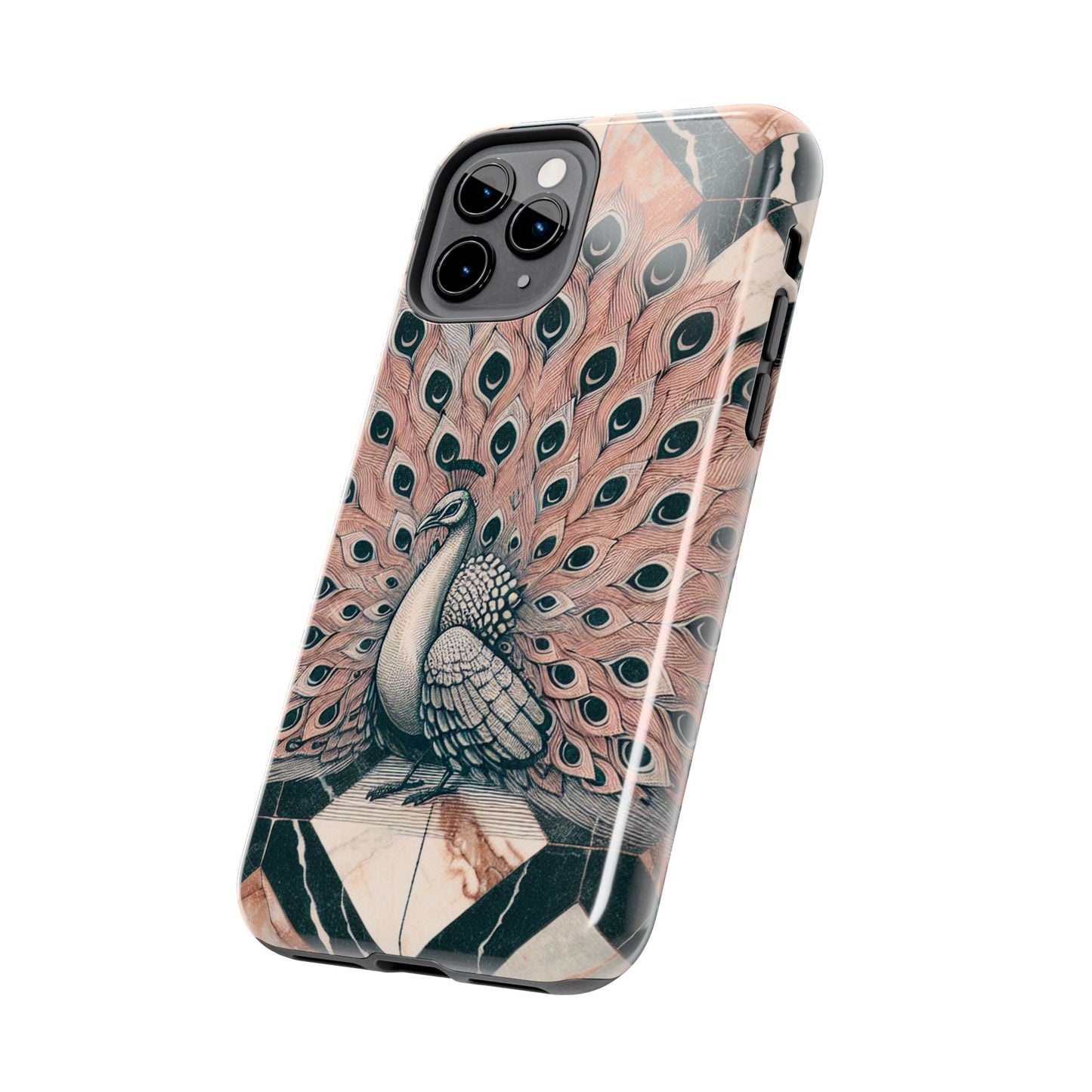 Peacock Tough Phone Case | Stylish & Durable Artwork - for iPhone