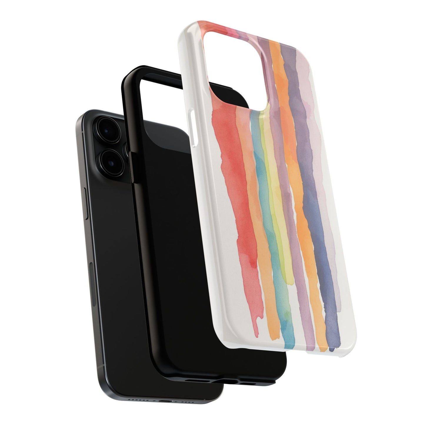 Colorful Watercolor Tough Phone Case - Stylish and Durable Cover for Creative Souls