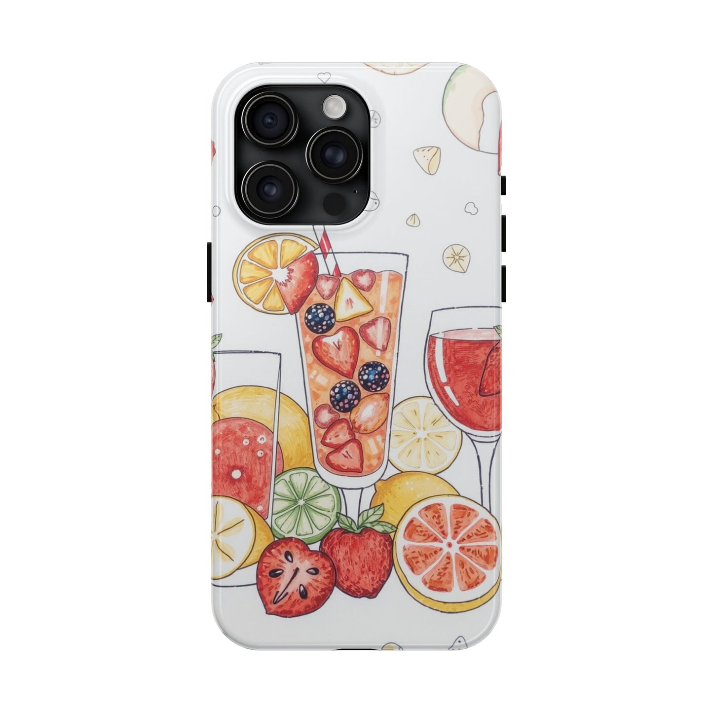 Colorful Fruit Cocktail Tough Phone Case - Perfect for Summer Vibes